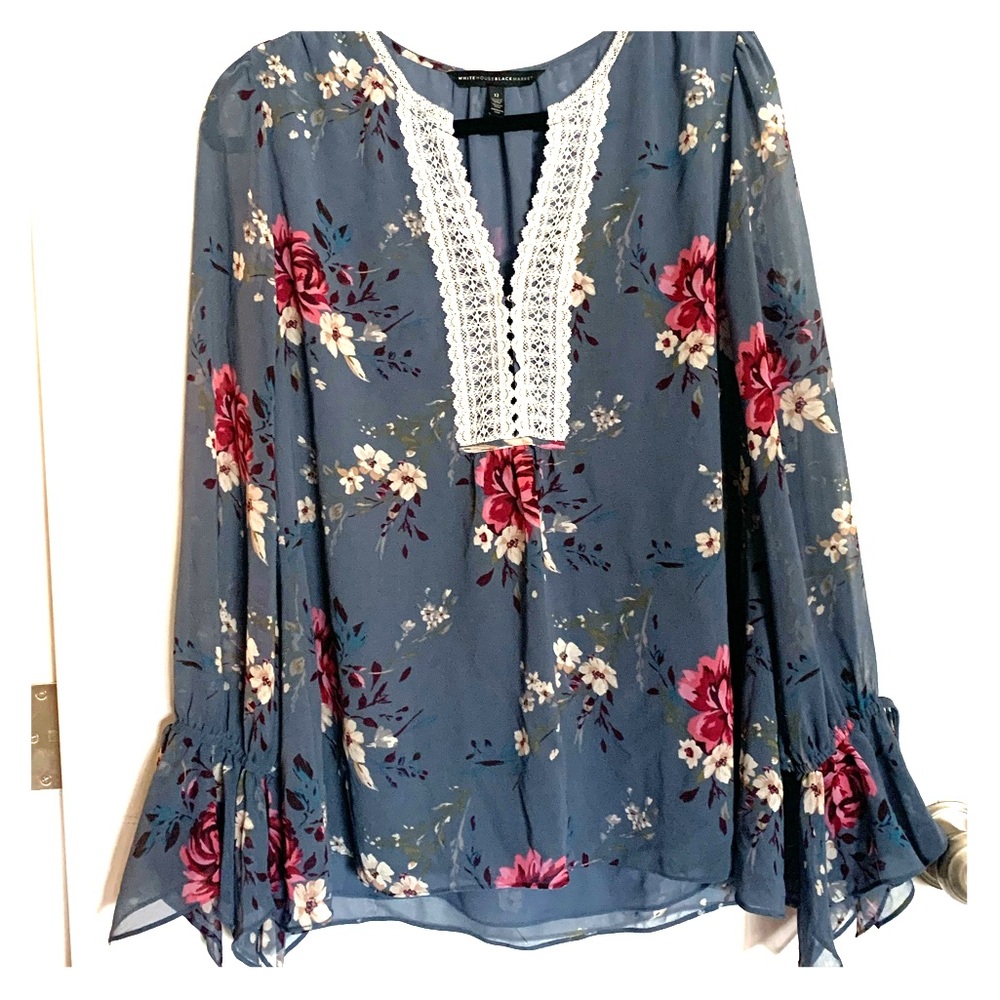 Blue Henley styled blouse